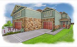 11729 Bell Avenue craftsman style townhouse for sale in austin texas custom build by stature built.